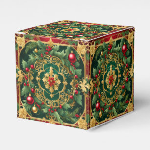 Ballotins Rouge Gold Green Noël boîte cadeau de Noël