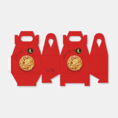 Ballotins Rouge Golden Rabbit Papercut Nouvel An chinois 202 (Déplié)