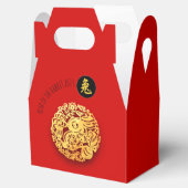 Ballotins Rouge Golden Rabbit Papercut Nouvel An chinois 202 (Ouvert)