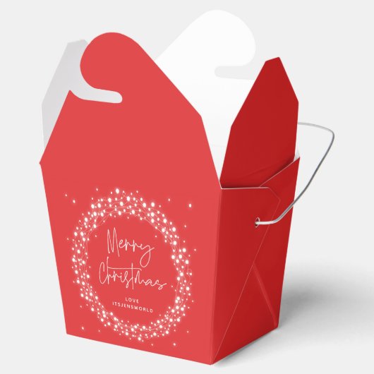 Ballotins Rouge Joyeux Noël éclatant (Ouvert)