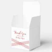 Ballotins Rouge moderne Déco mariage Favour Boxes (Ouvert)