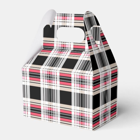 Ballotins Rouge noir blanc plaid (Arrière)