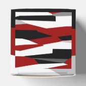 Ballotins Rouge noir et blanc abstrait (Haut)