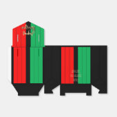 Ballotins Rouge Noir Vert Élégant Script Joyous Kwanzaa (Déplié)