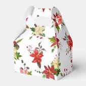 Ballotins Rouge Poinsettia vacances motif floral (Arrière)