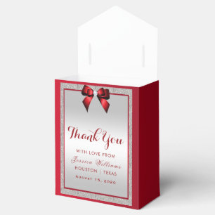 Ballotins Rouge Rubis Élégant et Anniversaire Paillettes Arg
