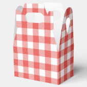 Ballotins Rouge Rustique Et Blanc Plaid En vichy Mariage (Ouvert)