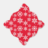 Ballotins Rouge Snowflake Cookie boîte de Noël (Déplié)