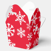 Ballotins Rouge Snowflake Cookie boîte de Noël (Ouvert)