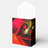 Ballotins Rouge Vert Floral Moderne Art Abstrait Motif #02 (Ouvert)