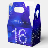 Ballotins Royal Blue et Silver Sweet 16 décorations (Ouvert)