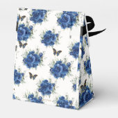 Ballotins Royal Blue Floral or Quinceañera 16 papillons (Arrière)