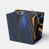 Ballotins Royal Blue Gold Abstrait Swirl (Arrière)