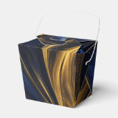 Ballotins Royal Blue Gold Abstrait Swirl (Verso)
