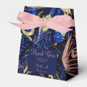 Ballotins Royal Blue Gold Butterfly Mariage Ballotin de tent (Verso)