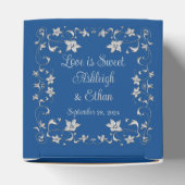Ballotins Royal Blue, Grey Love Hearts Mariage (Haut)