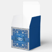 Ballotins Royal Blue, Grey Love Hearts Mariage (Ouvert)