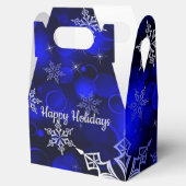 Ballotins Royal Blue Snowflake Motif Gable (Ouvert)