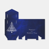 Ballotins Royal Blue White Christmas Tree Mariage (Déplié)