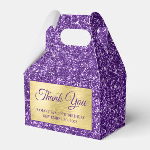 Ballotins Royal Purple Parties scintillant Gold 30e annivers