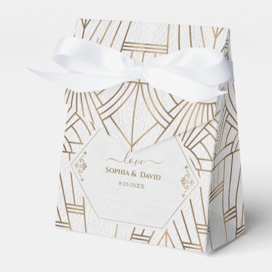 Ballotins Royal White Gold Great Gatsby Mariage (Verso)