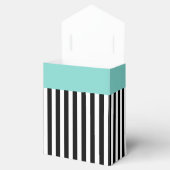 Ballotins Rubans Noirs Et Blancs Rayures Cadeau De Mariage B (Ouvert)