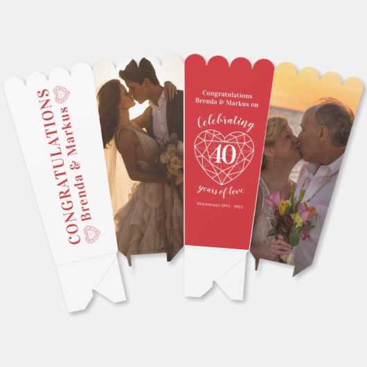 Ballotins Ruby 40e anniversaire mariage rouge maintenant pui (Déplié)