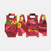 Ballotins Ruby Anniversaire Rouge Roulé Velours Rouge Nastur (Déplié)