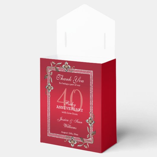 Ballotins Ruby Red Gems & Parties scintillant Ruby 40E Maria (Ouvert)