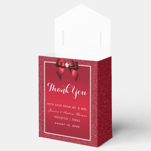 Ballotins Ruby Red & Mariage élégant Gem (Ouvert)