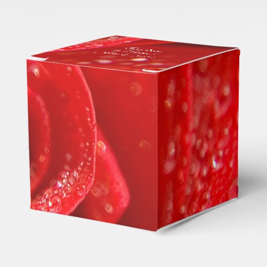 Ballotins ruby red rose mariage faveurs (Verso)