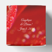 Ballotins ruby red rose mariage faveurs (Haut)