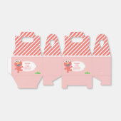 Ballotins Rue Sésame | Elmo - Ballotin rose rayé (Déplié)