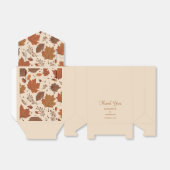 Ballotins Russe Beige Brown Érable Feuille Mariage d'automne (Déplié)