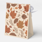 Ballotins Russe Beige Brown Érable Feuille Mariage d'automne (Arrière)