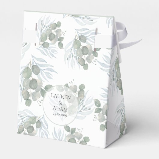 Ballotins Russe Eucalyptus Sage Mariage vert (Arrière)