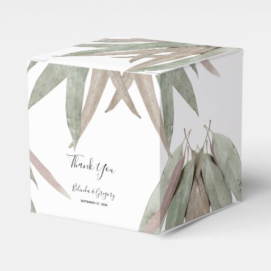 Ballotins Russe Mariage feuille Eucalyptus (Verso)