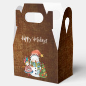 Ballotins Russe Snowman & poupée Noël Gable Ballotin (Ouvert)