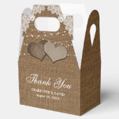 Ballotins Rustic Country Burlap Lace String Mariage (Ouvert)