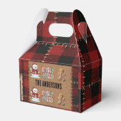 Ballotins Rustic Farmhouse Red Buffalo Plaid Christmas (Arrière)