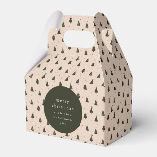 Ballotins Rustic Forest Green Noël Trees cadeau de (Verso)