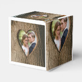 Ballotins Rustic Tree Bark Mariage photo (Arrière)