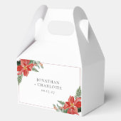 Ballotins Rustic Winter Poinsettia Red Christmas Wedding (Recto)