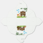 Ballotins Rustic Woodland Animals Birthday  (Déplié)