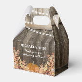 Ballotins Rustique Automne Citrouille Automne Ballotin Merci (Arrière)
