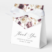 Ballotins Rustique Automne Floral Mariage Merci (Verso)