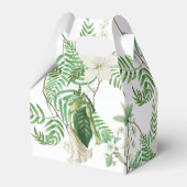 Ballotins Rustique blanc vert aquarelle Mariage or Floral (Arrière)