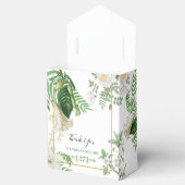 Ballotins Rustique blanc vert aquarelle Mariage or Floral (Ouvert)