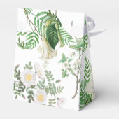 Ballotins Rustique blanc vert aquarelle Mariage or Floral (Arrière)