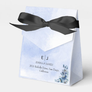 Ballotins Rustique Bleu Floral Mariage Favoriser les boîtes
